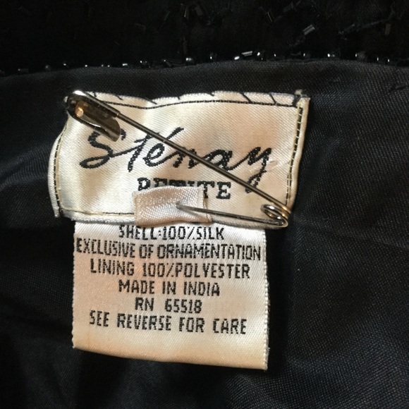 Vintage Stenay late 50/early 60s SILKbeaded blouse/jacket.    PL - Picture 7 of 8